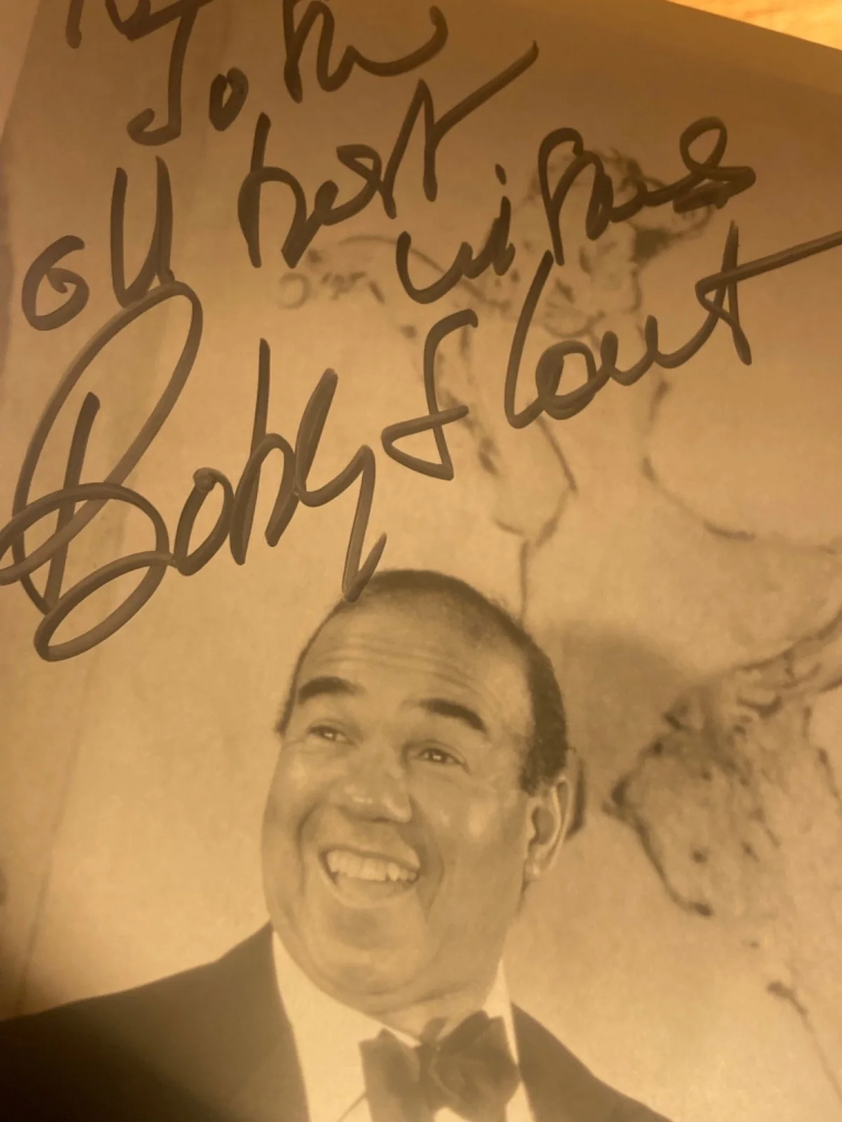 Hand SIGNED Bobby Short 8x10 Vintage Photo - Pianist, Cabaret Singer, Performer, image 4
