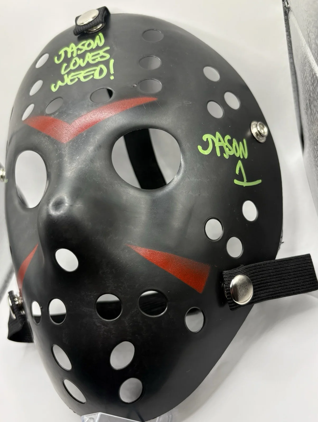 Friday the 13th Ari Lehman Jason Vorhees Signed Mask Beckett Witness., изображение 3