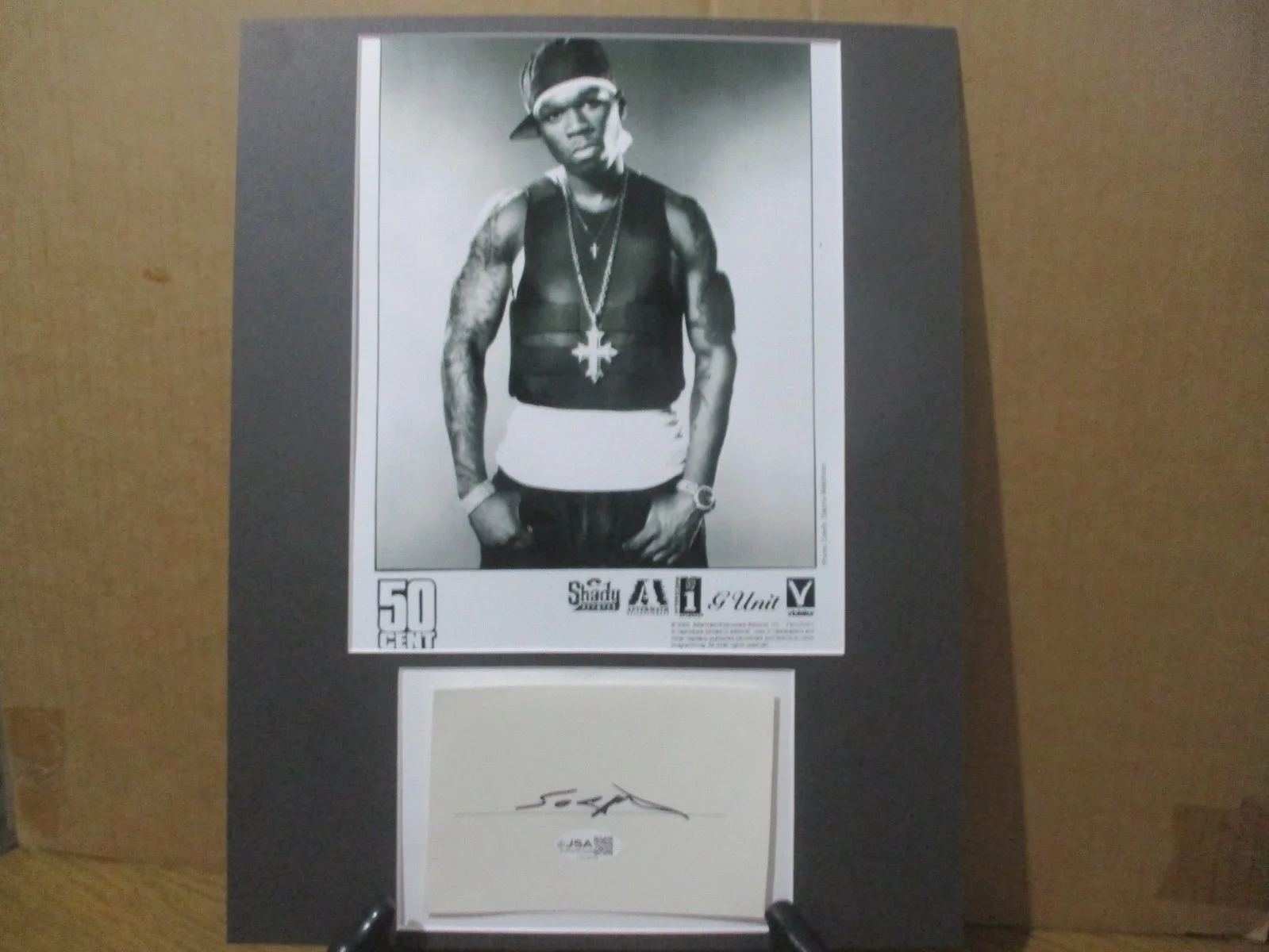 50 CENT (CURTIS JACKSON) AUTHENTIC SIGNED/AUTOGRAPHED 11X14 MATTE CUT FRAMED-JSA, image 4