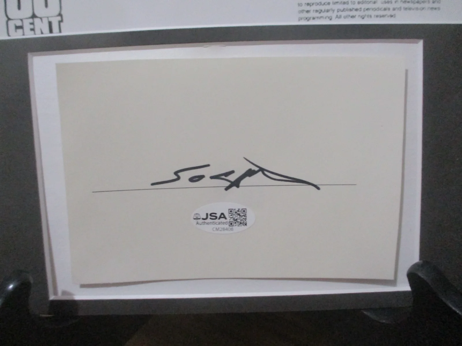 50 CENT (CURTIS JACKSON) AUTHENTIC SIGNED/AUTOGRAPHED 11X14 MATTE CUT FRAMED-JSA, image 5
