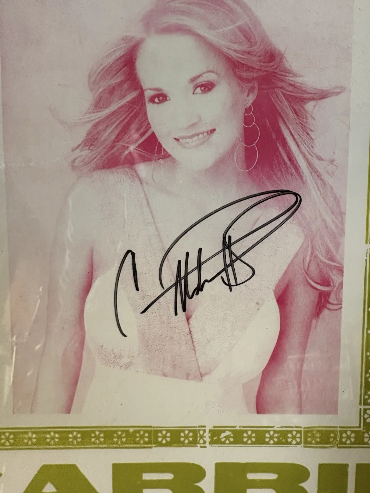 Carrie Underwood Grand Ole Opry Autographed Poster May 10 2008 JSA Certified, image 2