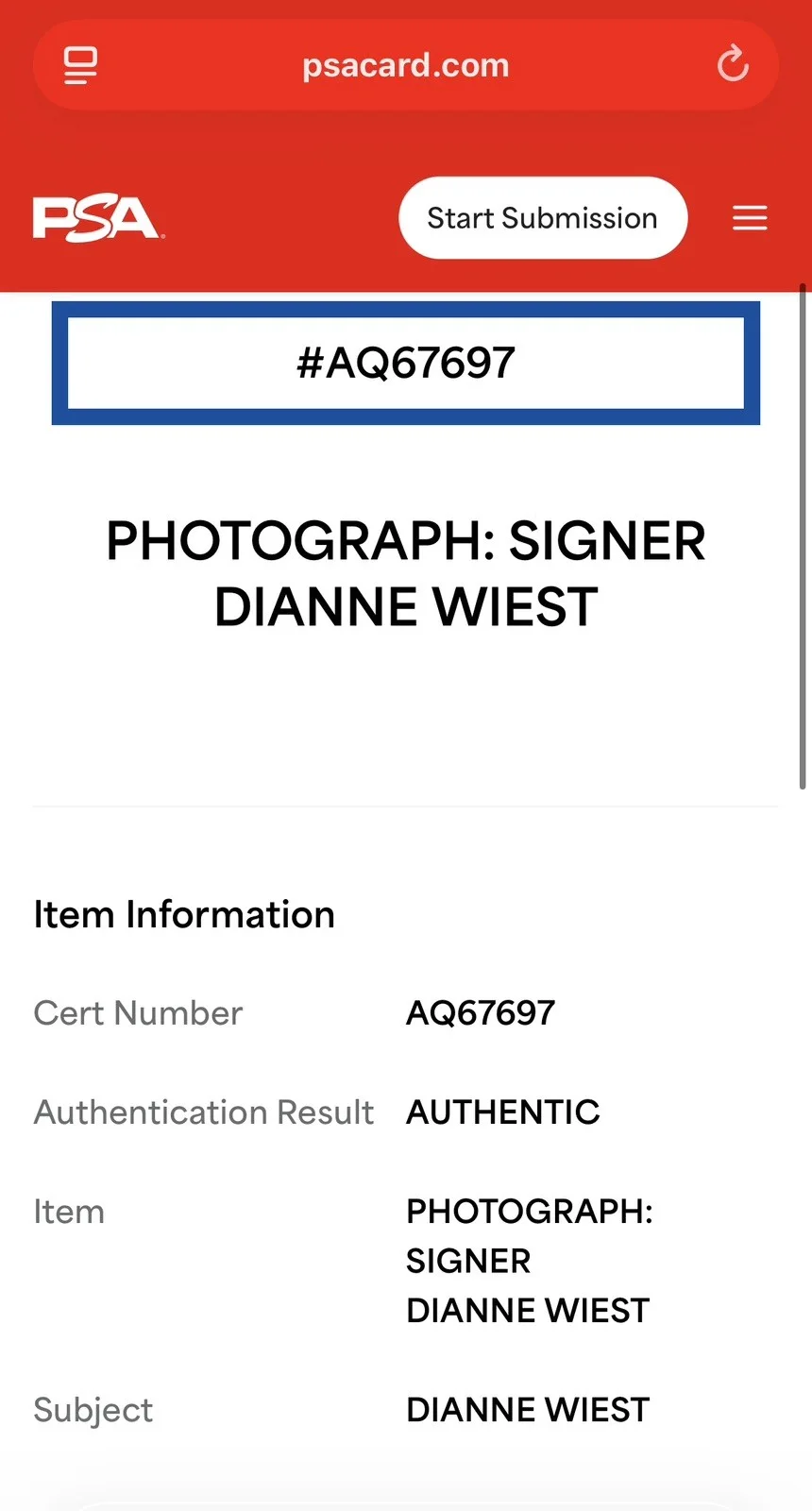 Dianne Weist — Dianne Wiest The Lost Boys Signed 8 x 10 Photo PSA CERTIFIED RARE Autograph, изображение 4