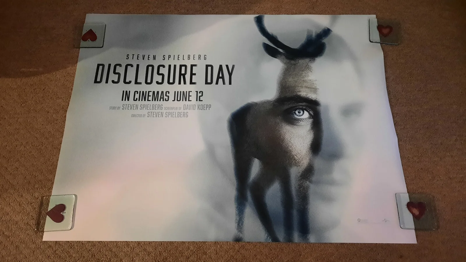 Disclosure Day Original UK Quad Cinema Poster set of 2. Spielberg, изображение 2