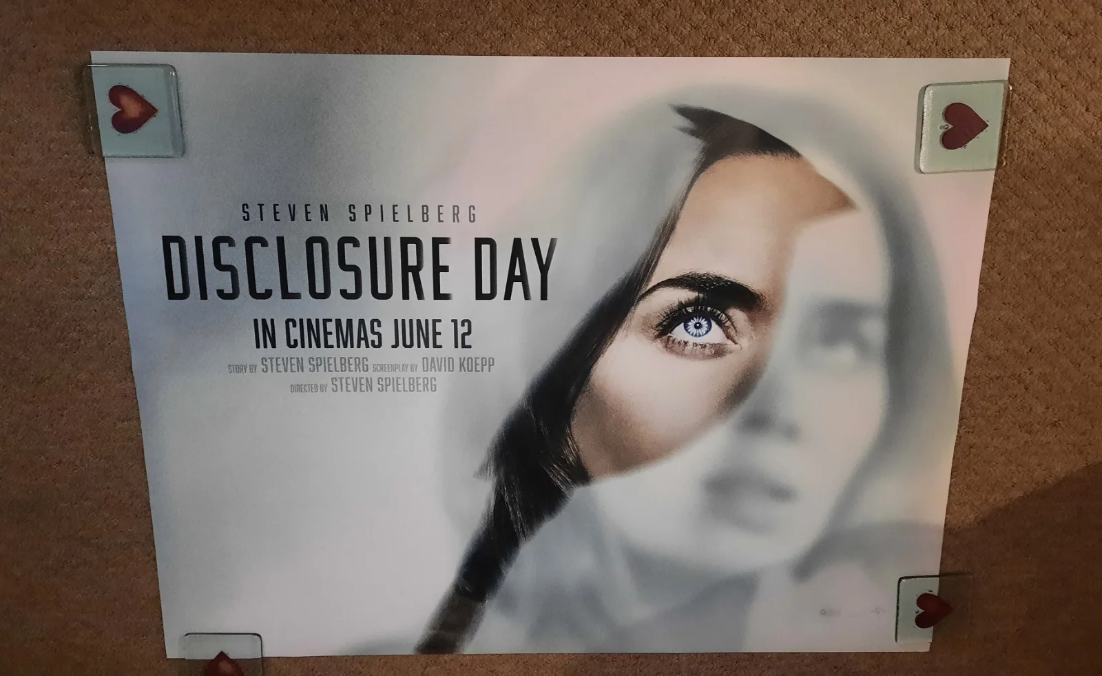 Disclosure Day Original UK Quad Cinema Poster set of 2. Spielberg, изображение 3