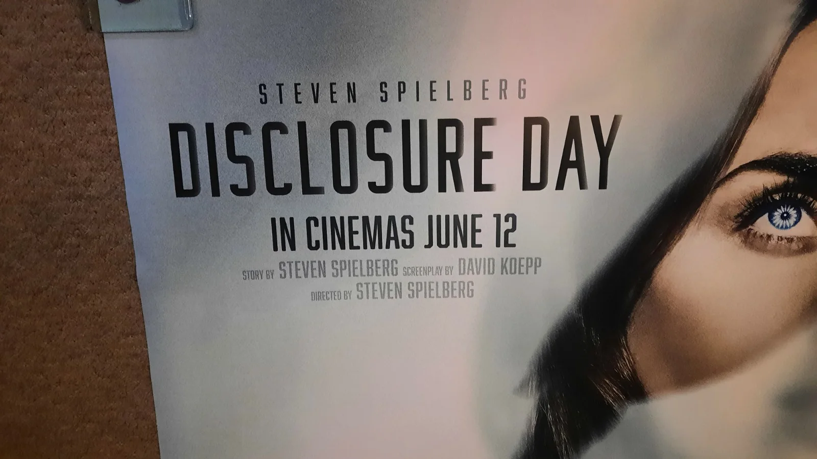 Disclosure Day Original UK Quad Cinema Poster set of 2. Spielberg, изображение 4