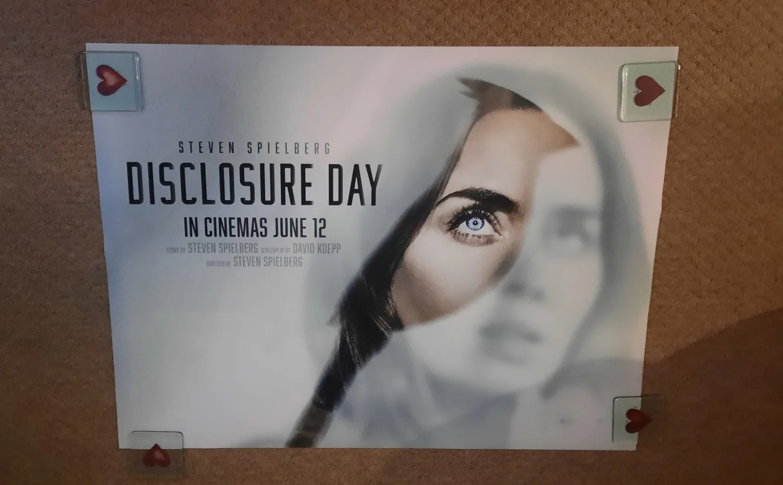 Disclosure Day Original UK Quad Cinema Poster set of 2. Spielberg, изображение 5