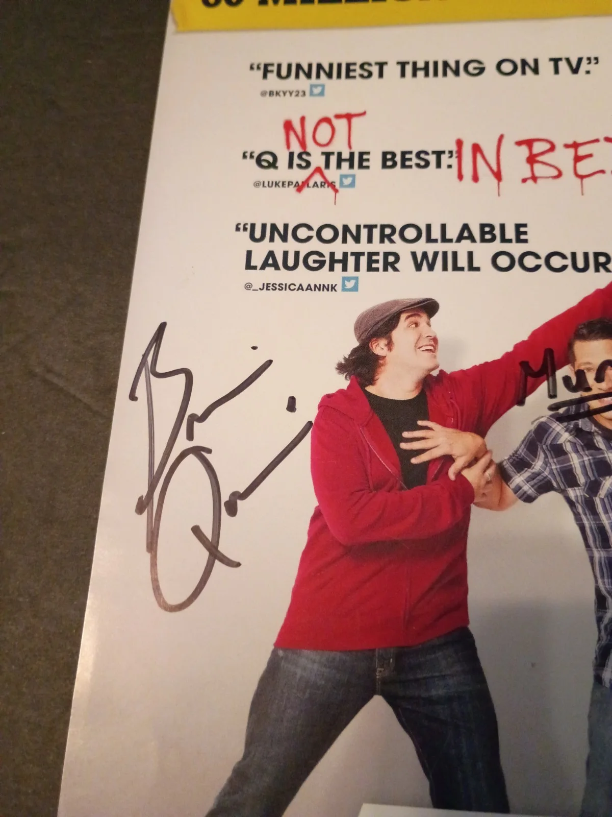 Joe Gatto, Murr, Sal Vulcano, Brian Quinn — IMPRACTICAL JOKERS (Joe,Q,Murr,Sal) Signed Autographed 8x11 Photo, изображение 2