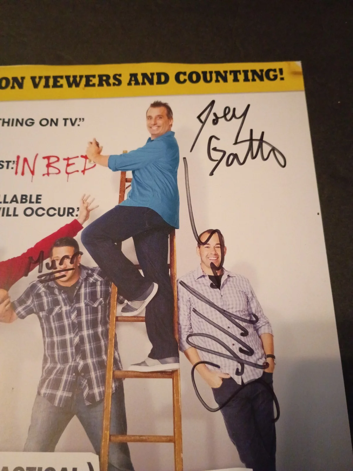 Joe Gatto, Murr, Sal Vulcano, Brian Quinn — IMPRACTICAL JOKERS (Joe,Q,Murr,Sal) Signed Autographed 8x11 Photo, изображение 3