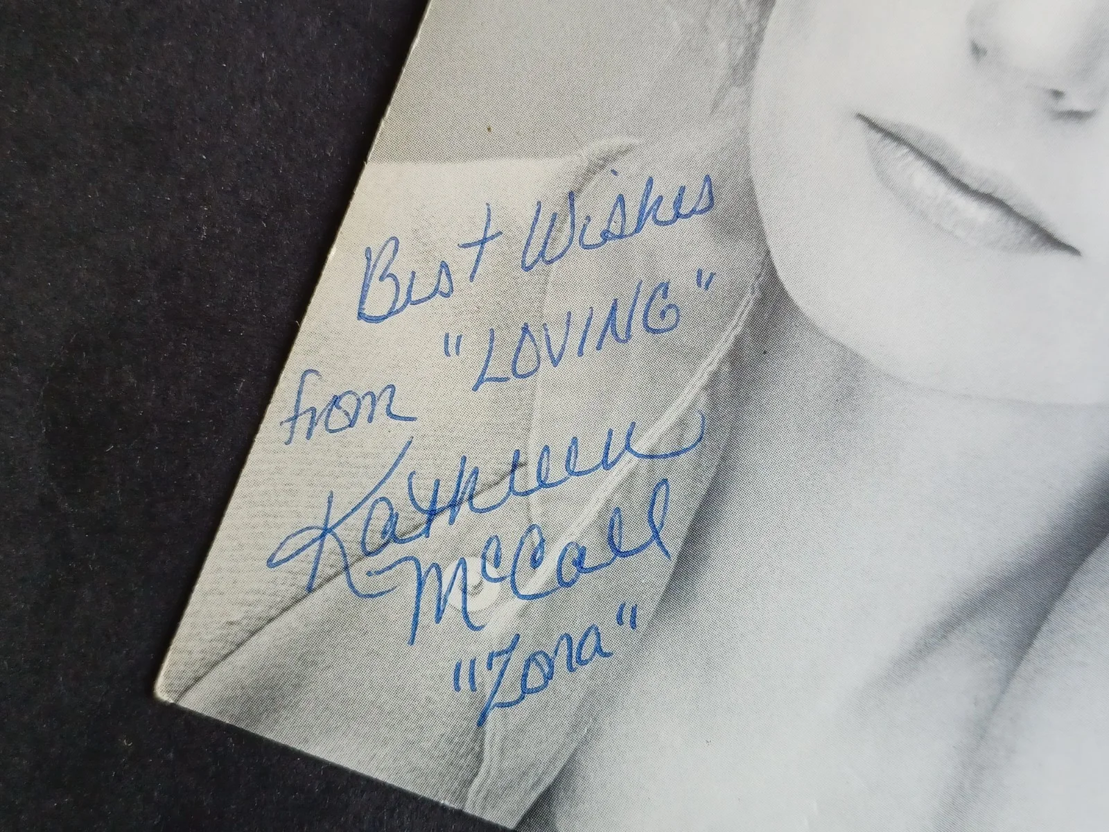 Kathleen McCall Signed 5.5" x 7" Photo - Loving, Wings, St. Elsewhere, image 2