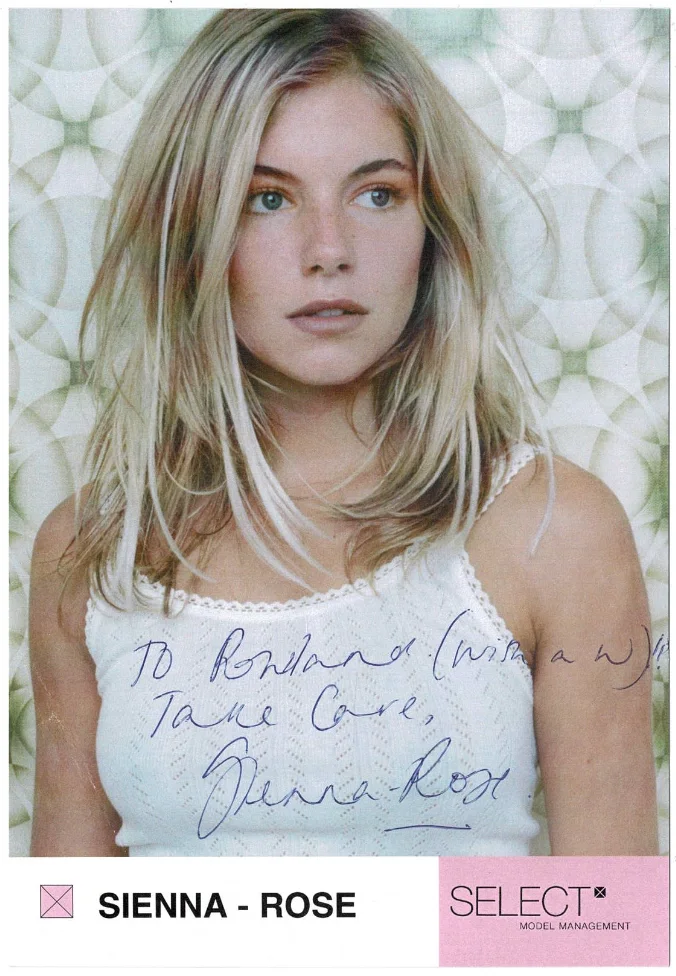 Sienna Miller — Sienna Miller Vintage Autographed Signed Photo AMCo COA 22821
