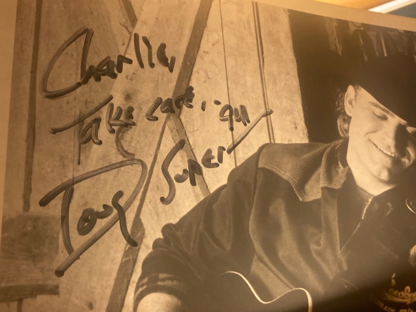 Hand SIGNED Doug Supernaw 8x10 Vintage Agency Press Photo (BNA) Country Music, изображение 4