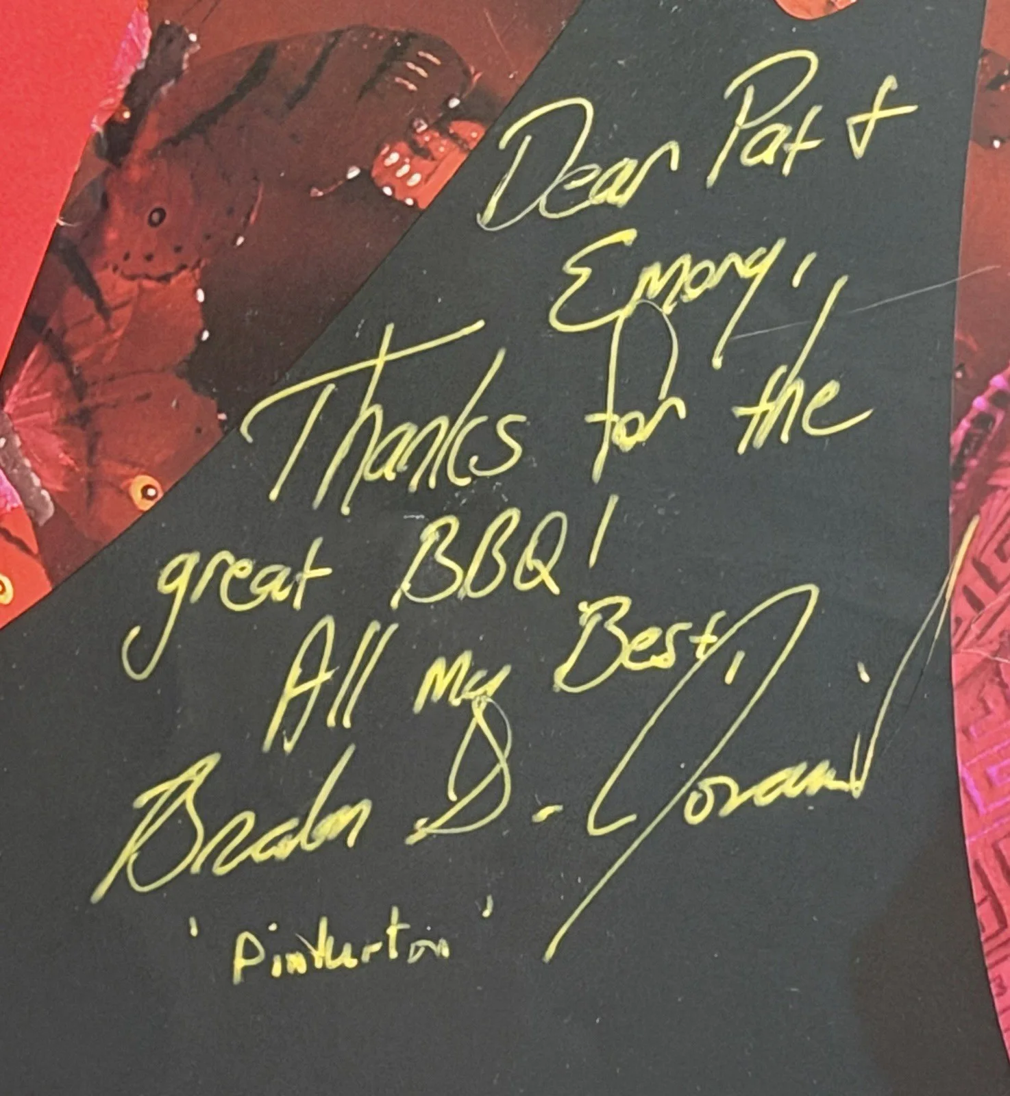 Cast — Very Rare 2010 Madame Butterfly Dallas Theater Cast Hand-Signed Poster In Frame, изображение 3