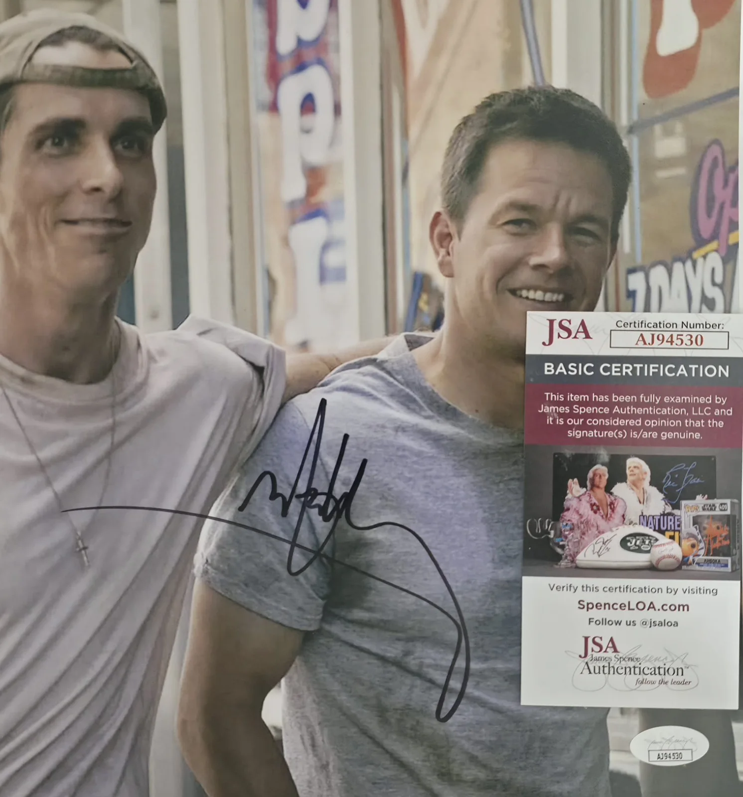Mark Wahlberg — Mark Wahlberg Signed 11X14 Photo From Movie "The Fighter" JSA Certified, изображение 3
