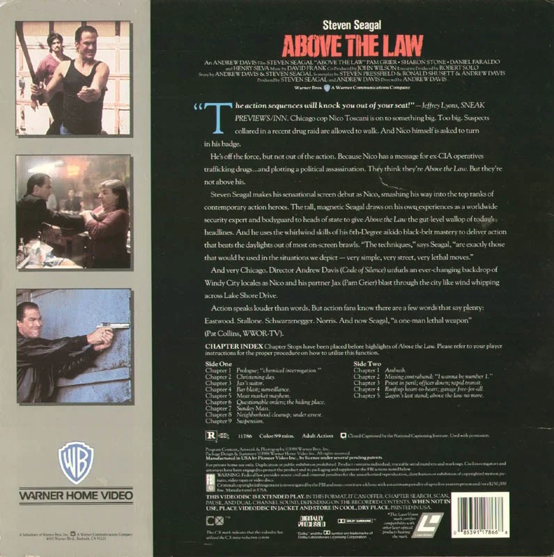 Steven Seagal — STEVEN SEAGAL - LASER MEDIA COVER SIGNED, image 2