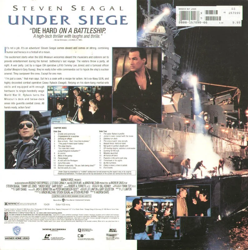 Steven Seagal — STEVEN SEAGAL - LASER MEDIA COVER SIGNED, image 2