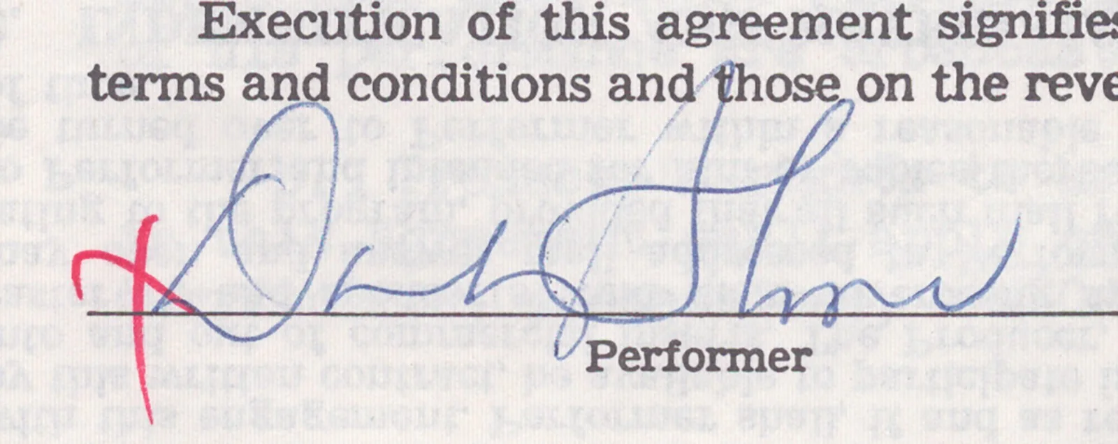 Dinah Shore — DINAH SHORE - CONTRACT SIGNED 02/03/1977, image 2