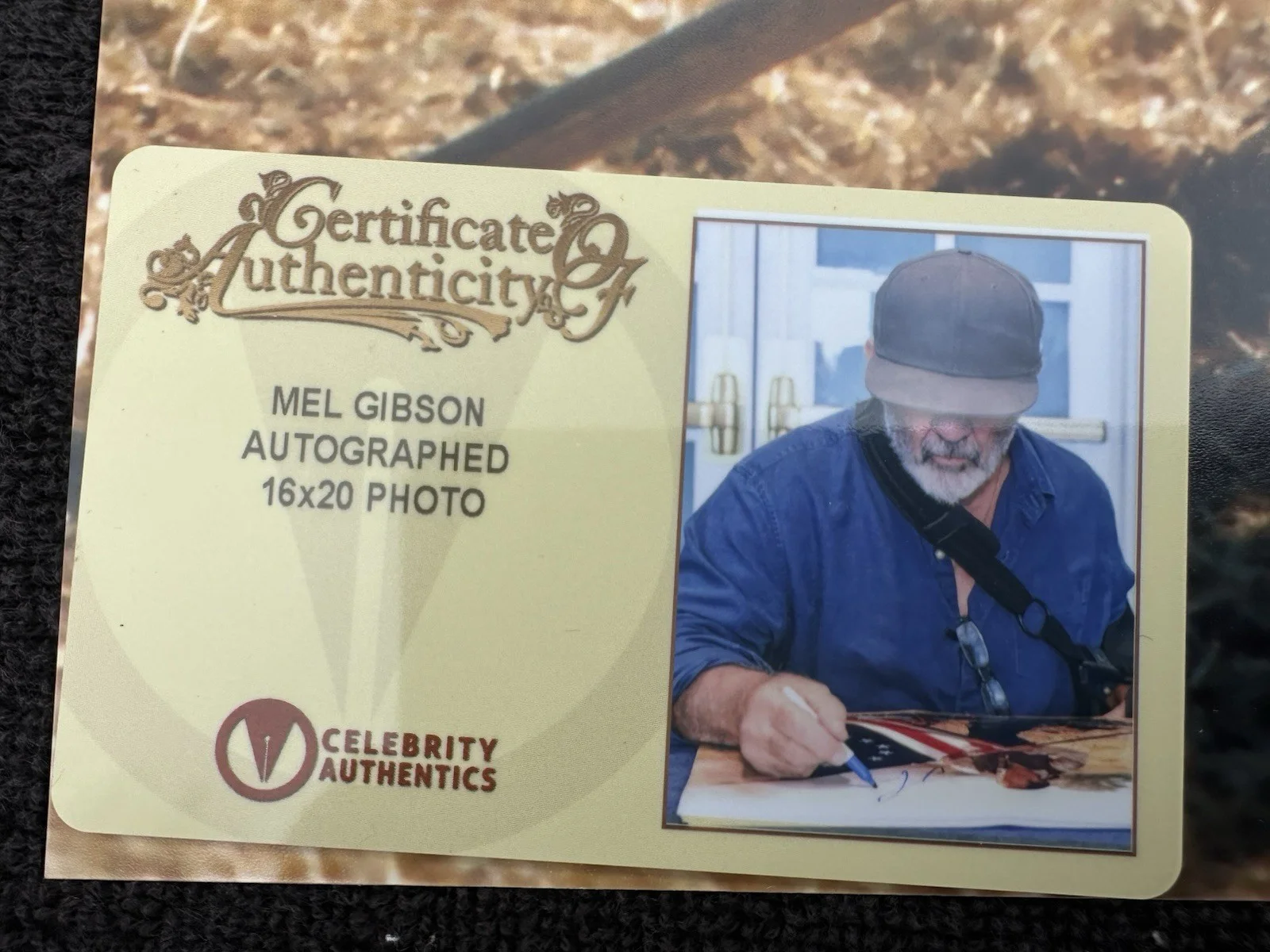 Mel Gibson — Mel Gibson Autographed 2000 The Patriot Benjamin Martin 16x20 Celebrity Auth COA, изображение 4