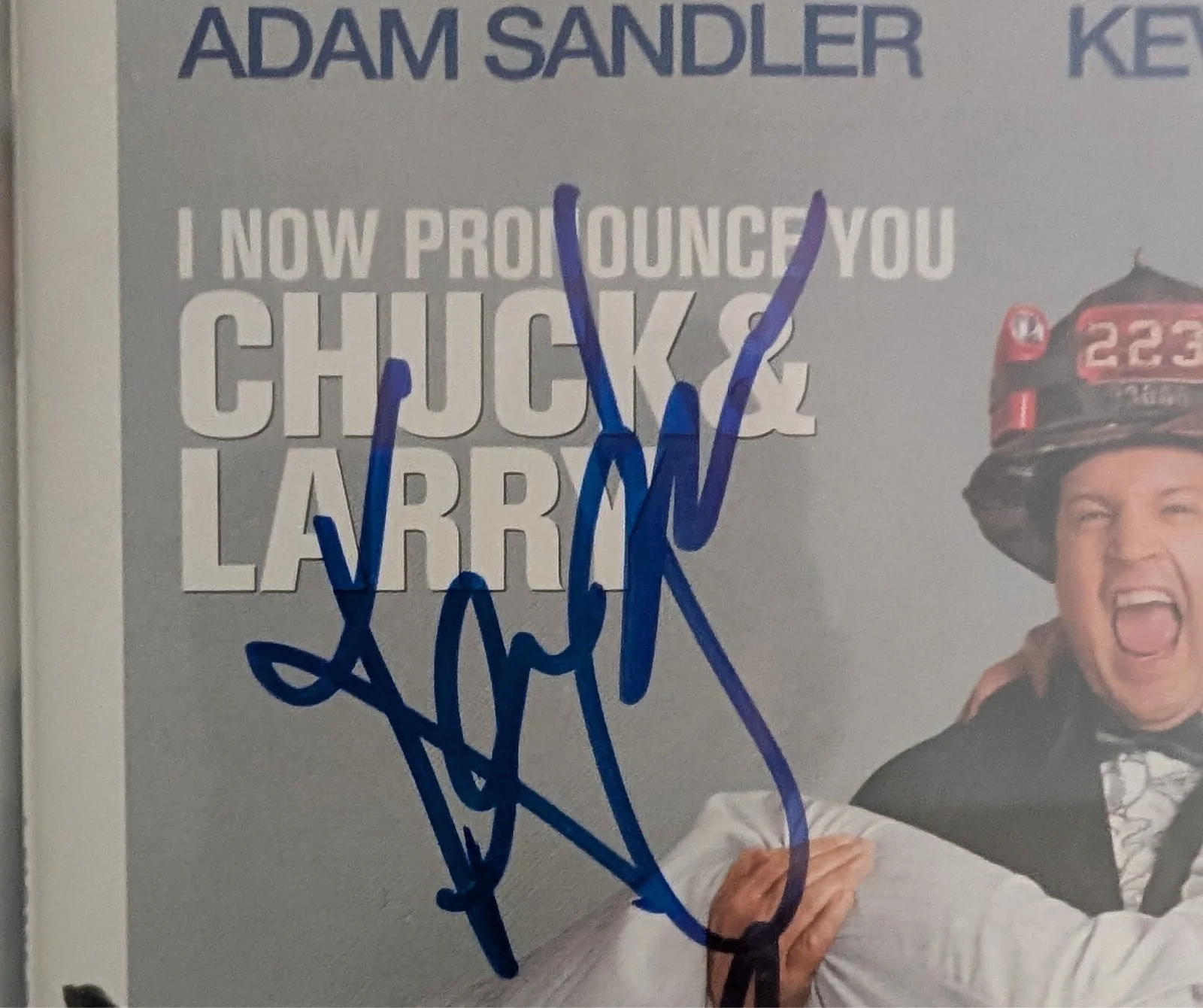 Adam Sandler/ Kevin James — ADAM SANDLER KEVIN JAMES signed CHUCK and LARRY dvd cover, изображение 3