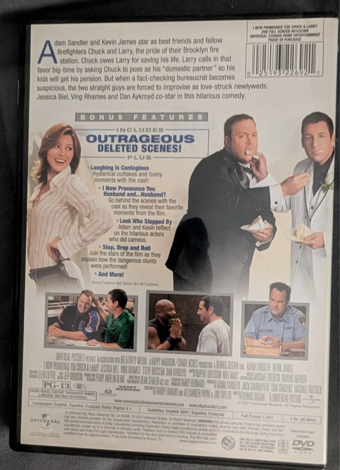 Adam Sandler/ Kevin James — ADAM SANDLER KEVIN JAMES signed CHUCK and LARRY dvd cover, изображение 5