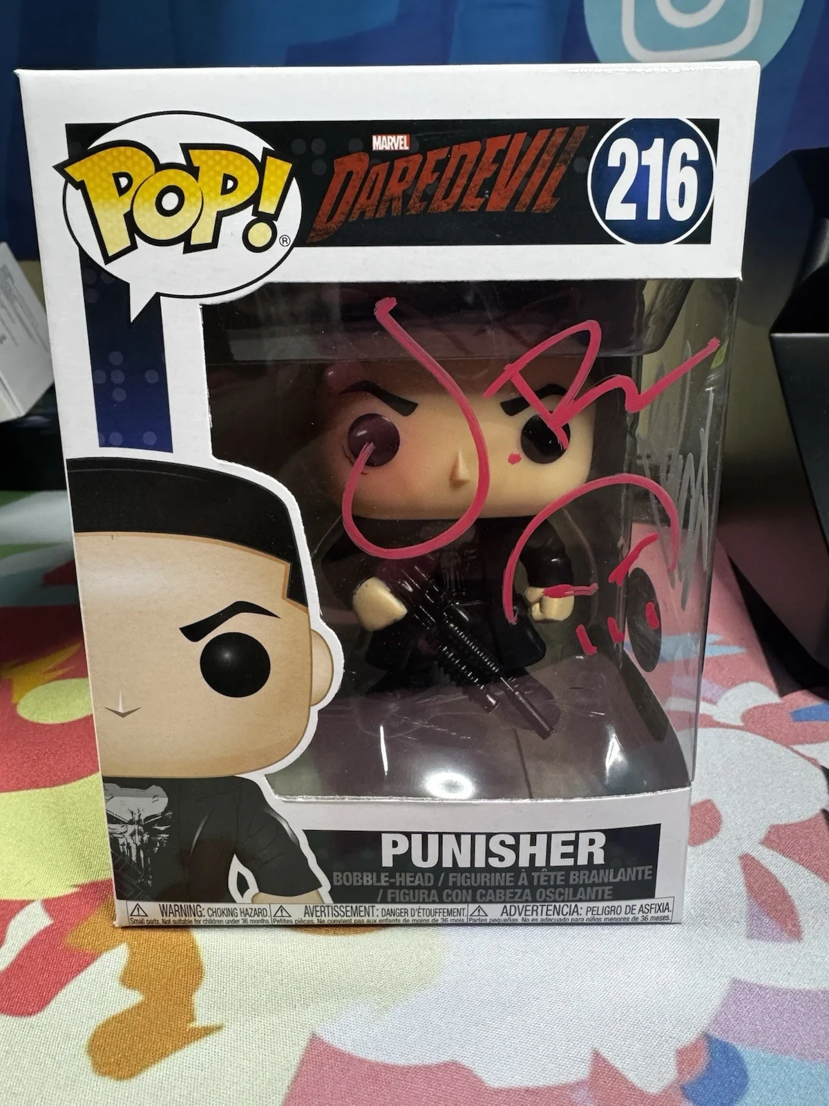Stan Lee — Stan Lee & Jon Bernthal Signed Punisher Funko Pop #216 Excelsior Authenticated, image 2