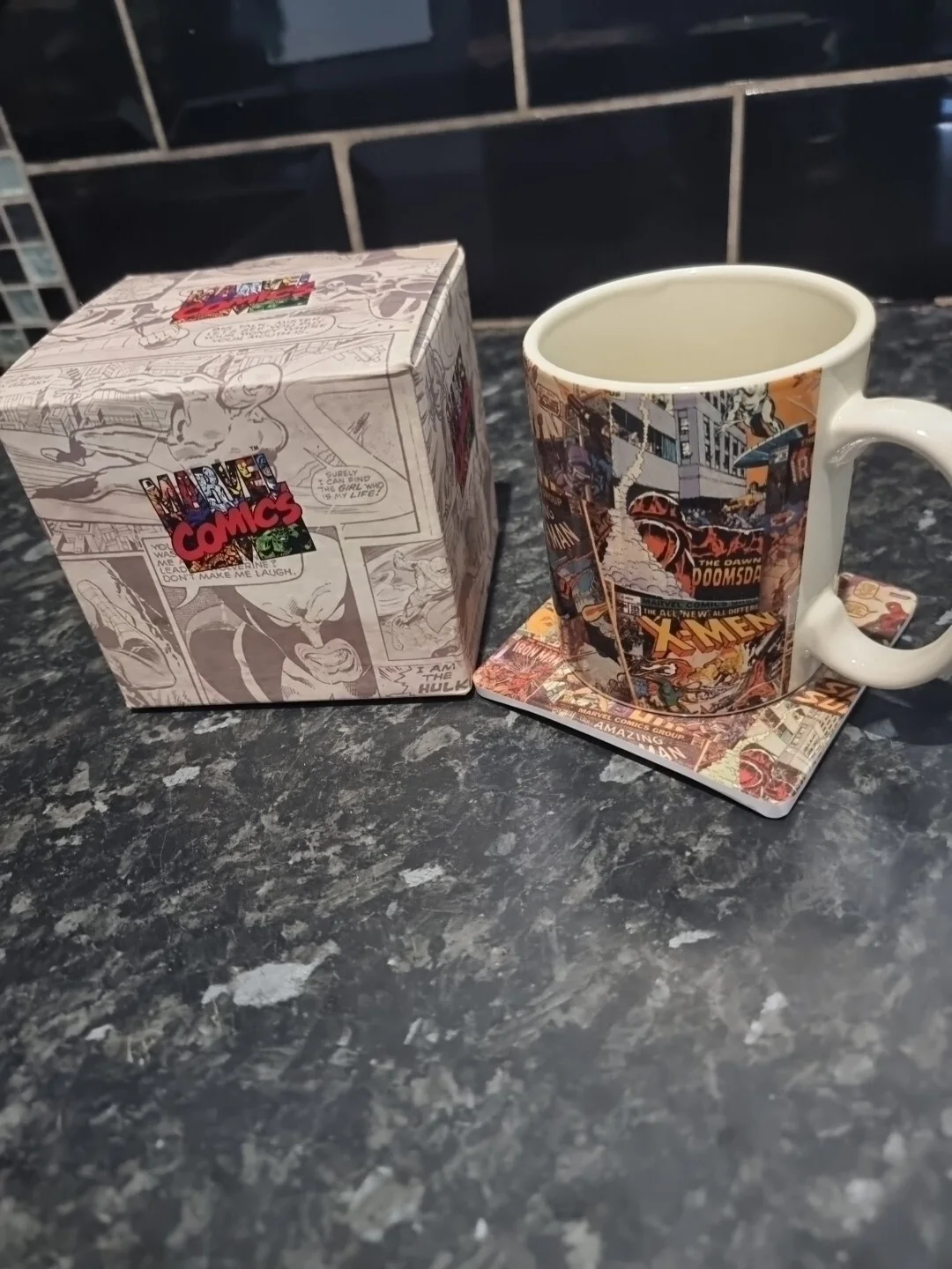 New Marvel BB designs Mug 2011 Superheroes Action heroes , Mug & Coaster set., image 2