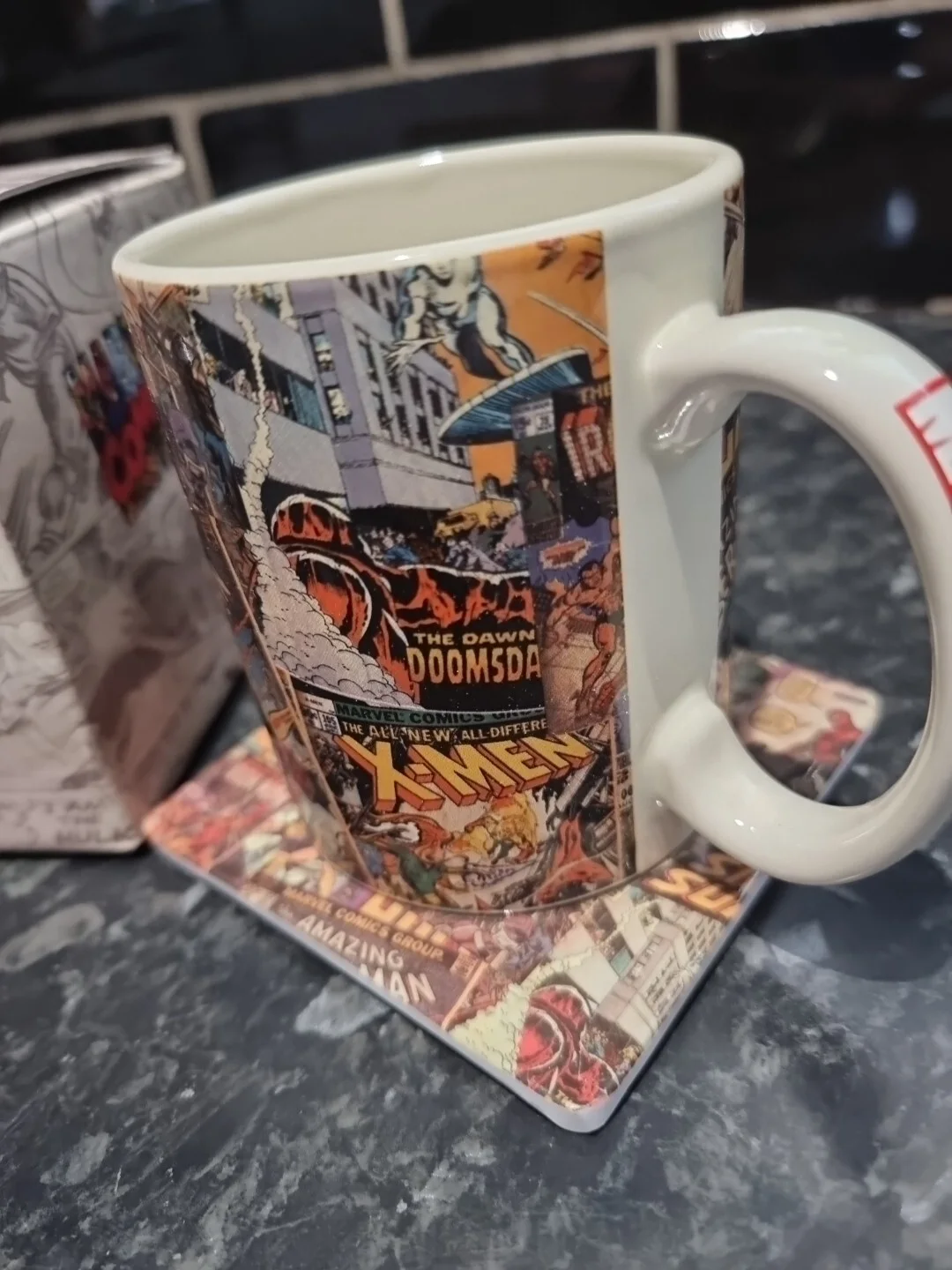 New Marvel BB designs Mug 2011 Superheroes Action heroes , Mug & Coaster set., image 4