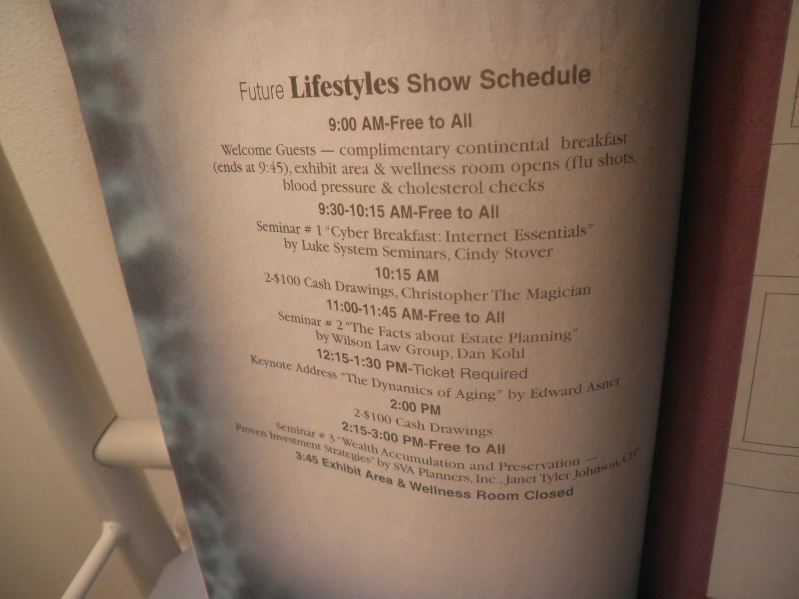 Ed Asner — Ed Asner Signed Autograph-1999 Brochure-Madison Wis-Future Lifestyles Show, изображение 5
