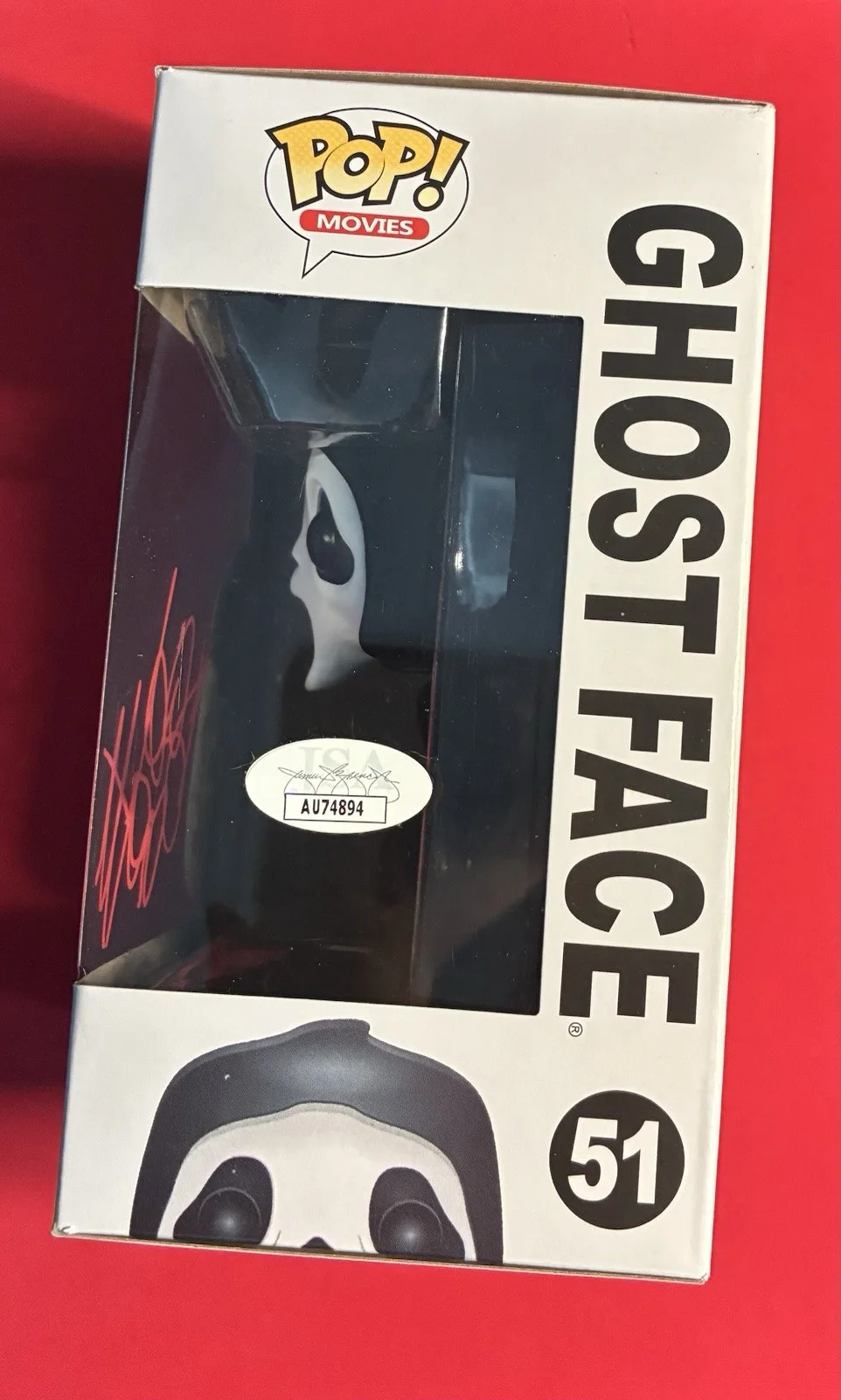 DAVID ARQUETTE SIGNED GHOSTFACE FUNKO SCREAM #51 JSA Free Shipping/Hardstack, image 2