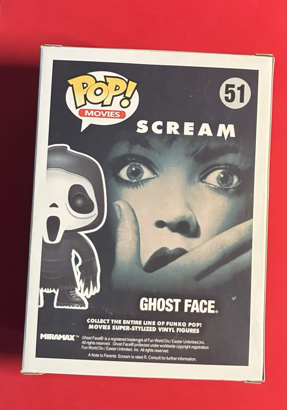 DAVID ARQUETTE SIGNED GHOSTFACE FUNKO SCREAM #51 JSA Free Shipping/Hardstack, image 3