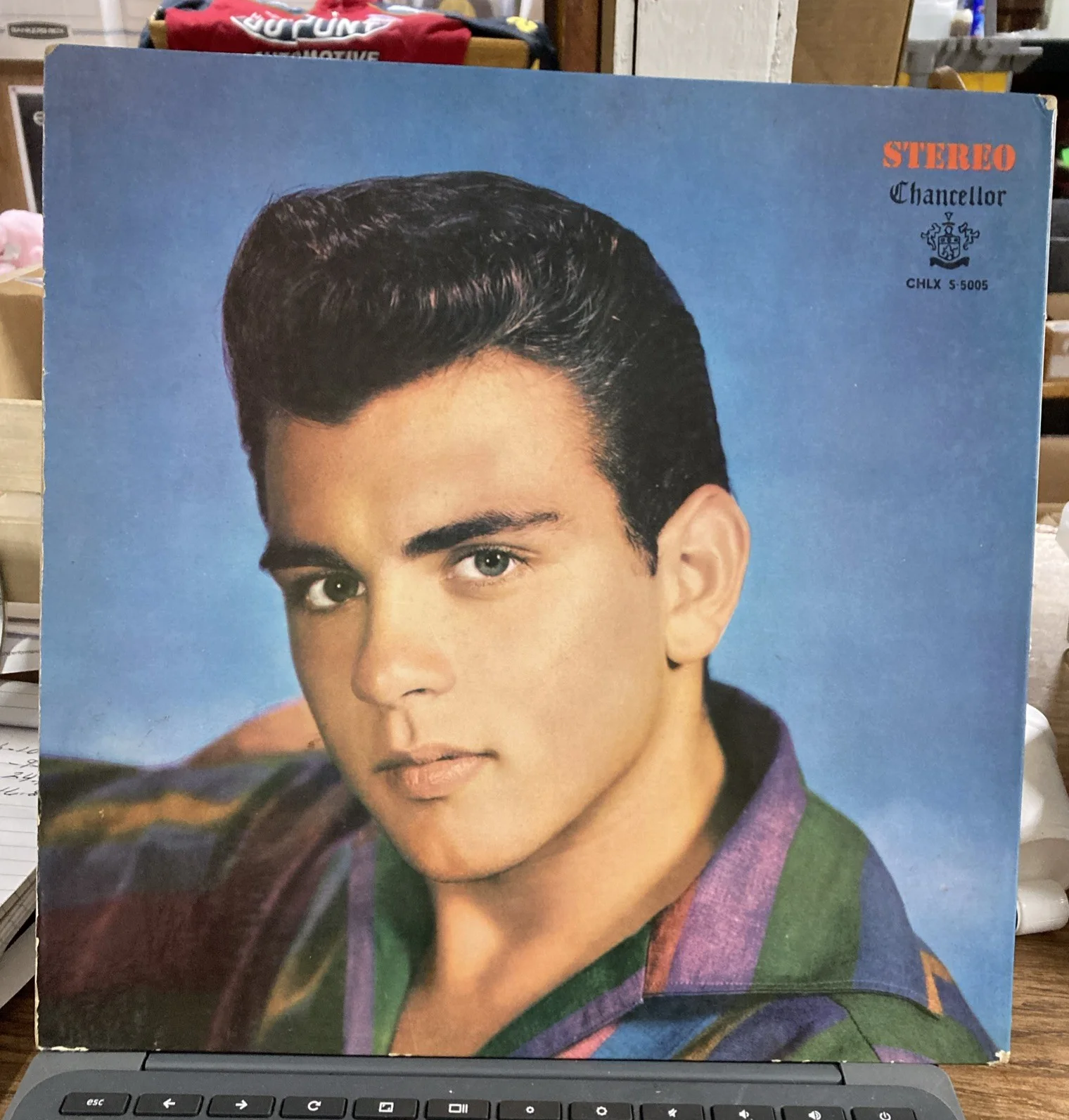 FABIAN AUTHENTIC AUTOGRAPHED ALBUM COVER, image 2
