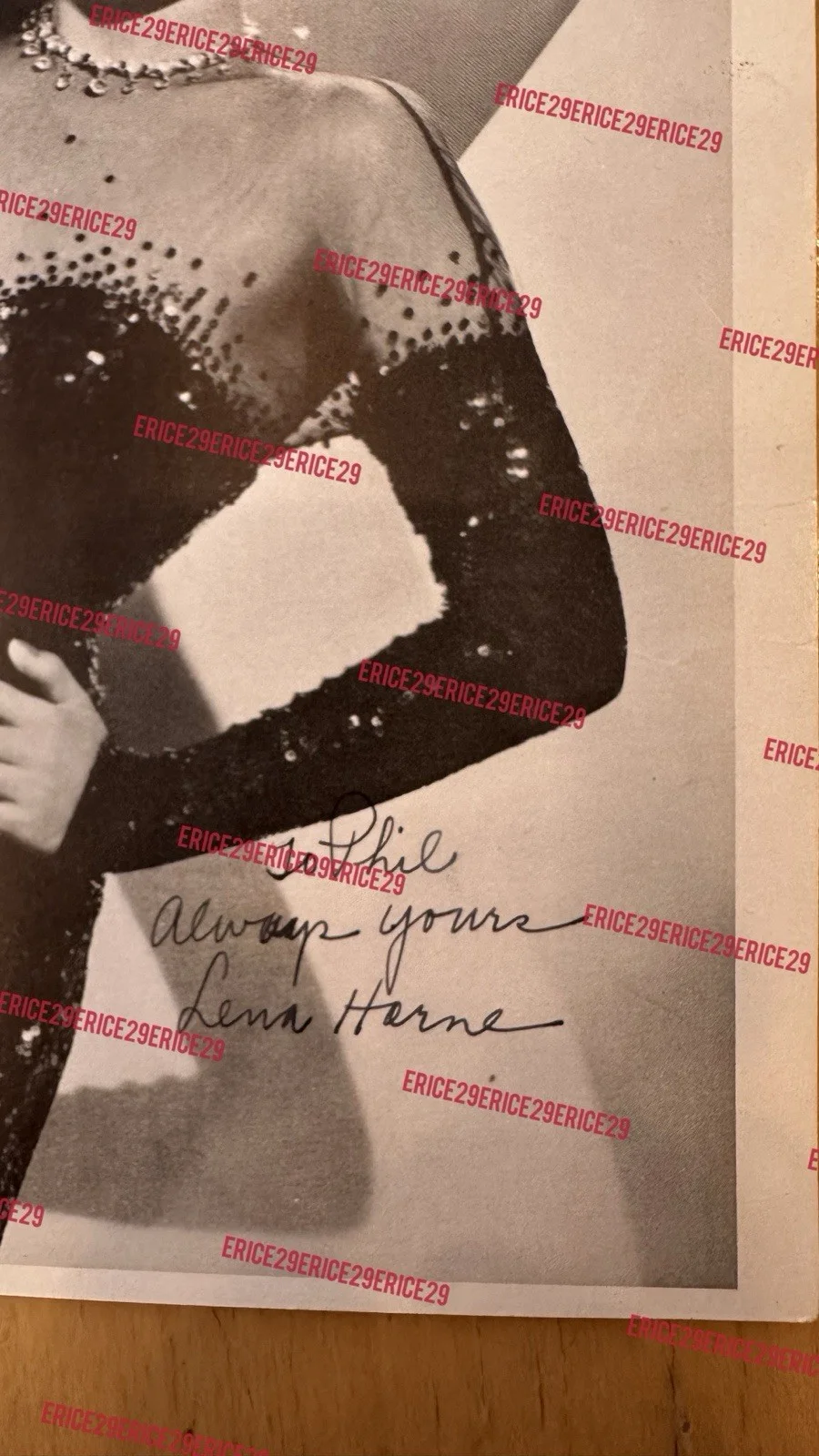 Lena Horne — Lena Horne SIGNED 1940s Publicity Photo Autograph Hollywood Singer TV Star, изображение 3