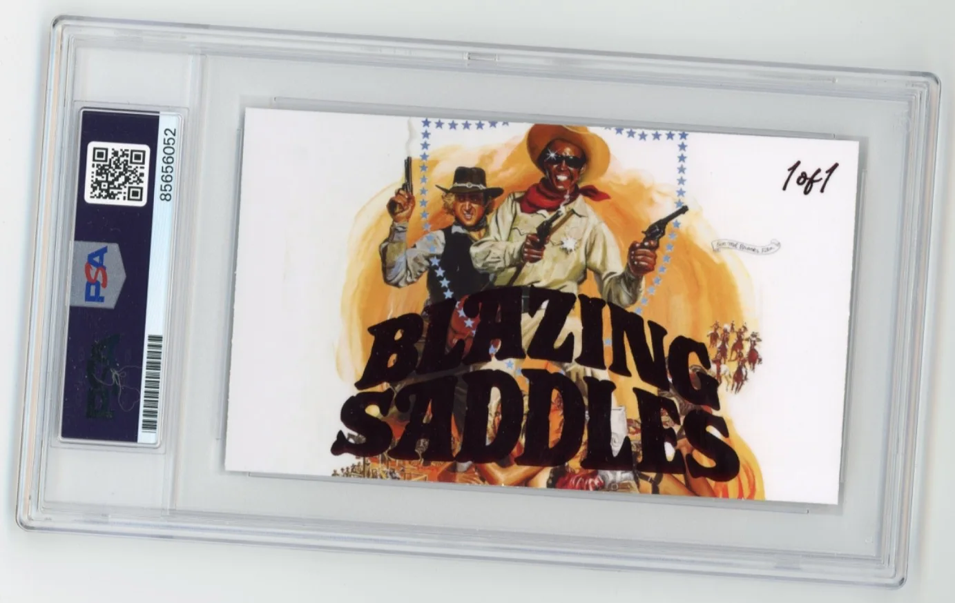 Cleavon Little — Cleavon Little Signed Cut Custom Blazing Saddles 3x5 Card PSA DNA Slabbed AUTO, изображение 2