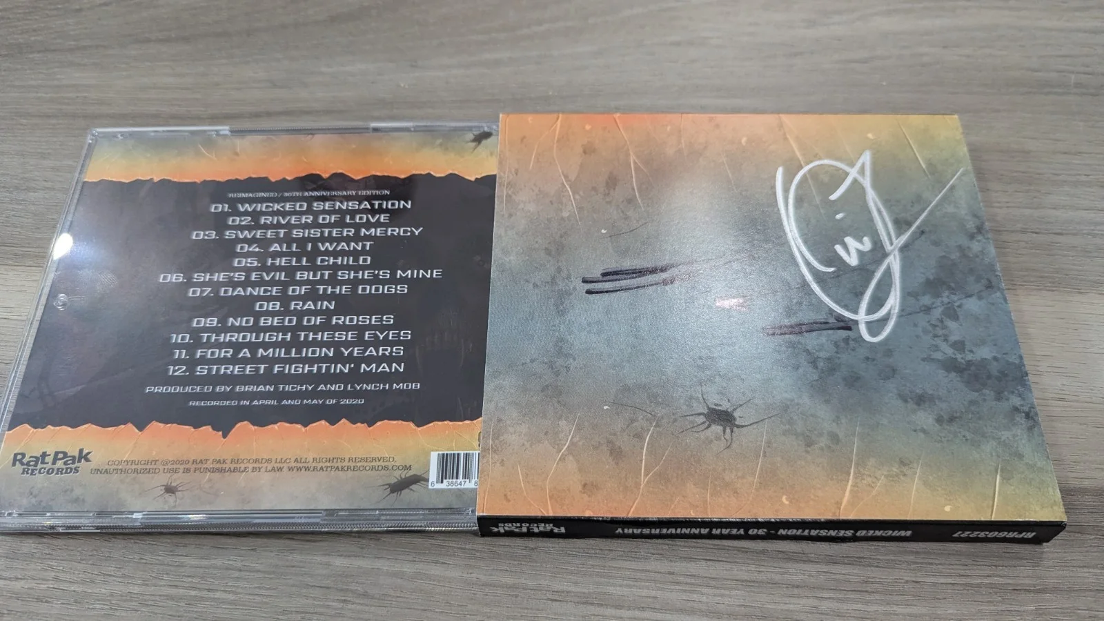 Lynch Mob - Wicked Sensation Reimagined CD - Signed George Lynch Oni Logan Auto, изображение 2