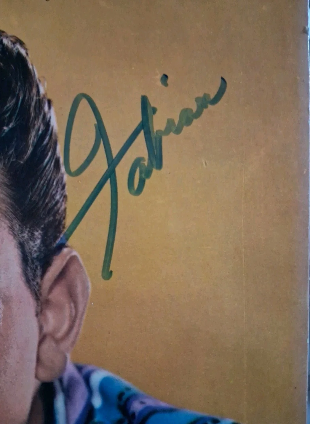 FABIAN AUTHENTIC AUTOGRAPHED Album COVER, image 2