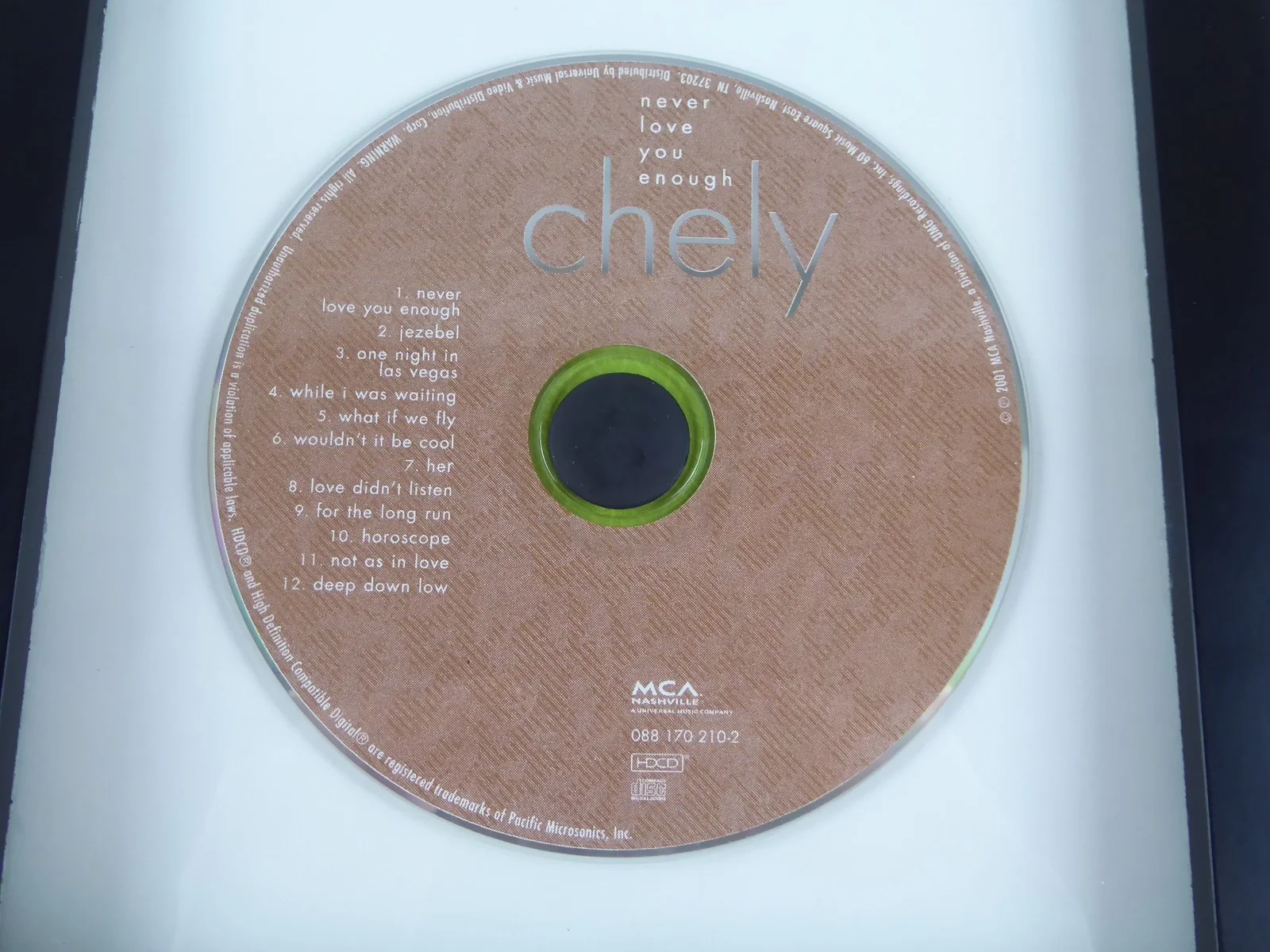 Chely Wright Signed CD Cover Never Love You Enough Framed Matted Autographed, image 3