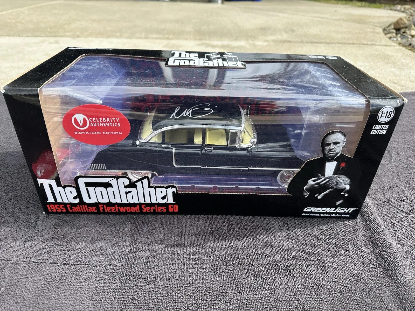 Al Pacino — Al Pacino The Godfather Signed 1955 Cadillac LE 1:18 Scale Die Cast Car CA COA, image 2