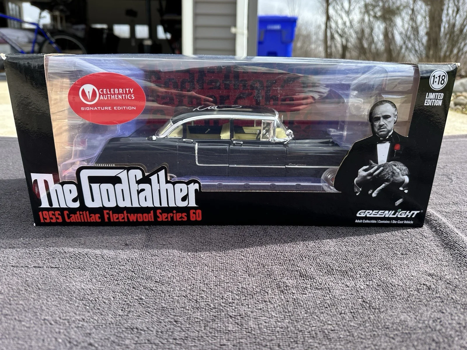 Al Pacino — Al Pacino The Godfather Signed 1955 Cadillac LE 1:18 Scale Die Cast Car CA COA, image 4