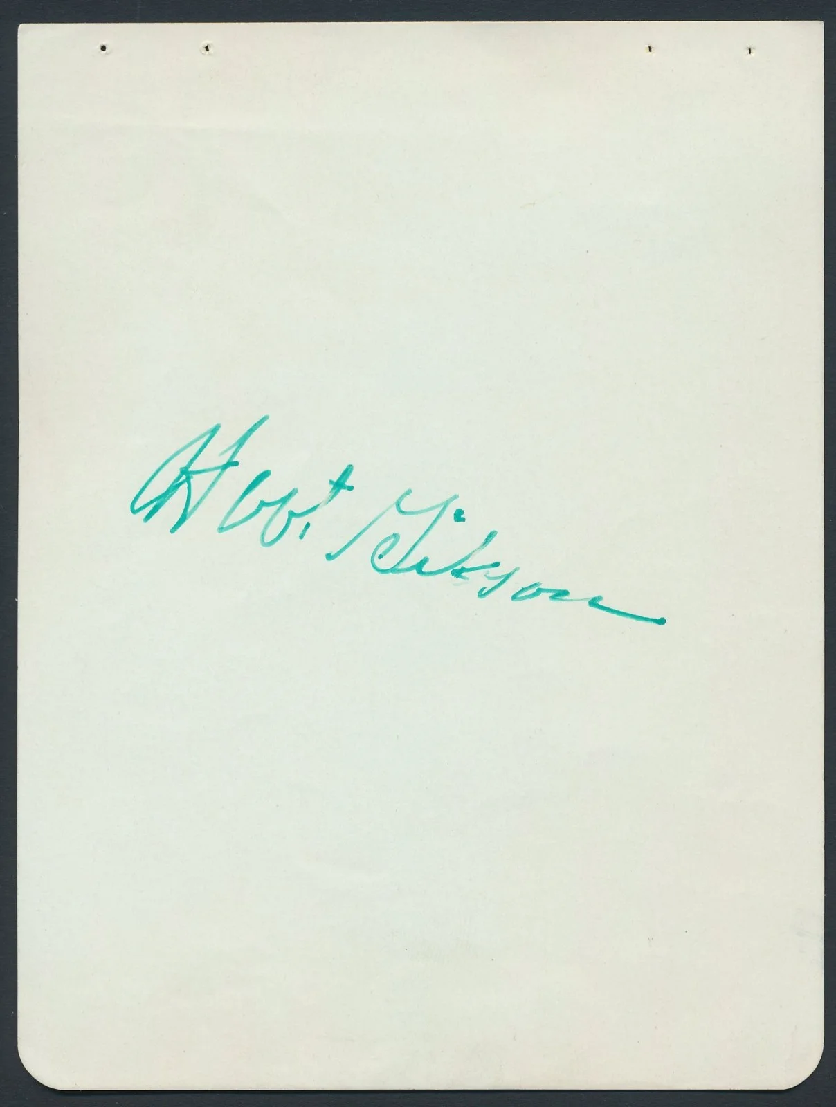 Hoot Gibson - 1940's Signed Album Page w/ Orig. 1930 Cowboy Still - d. 1962, изображение 2