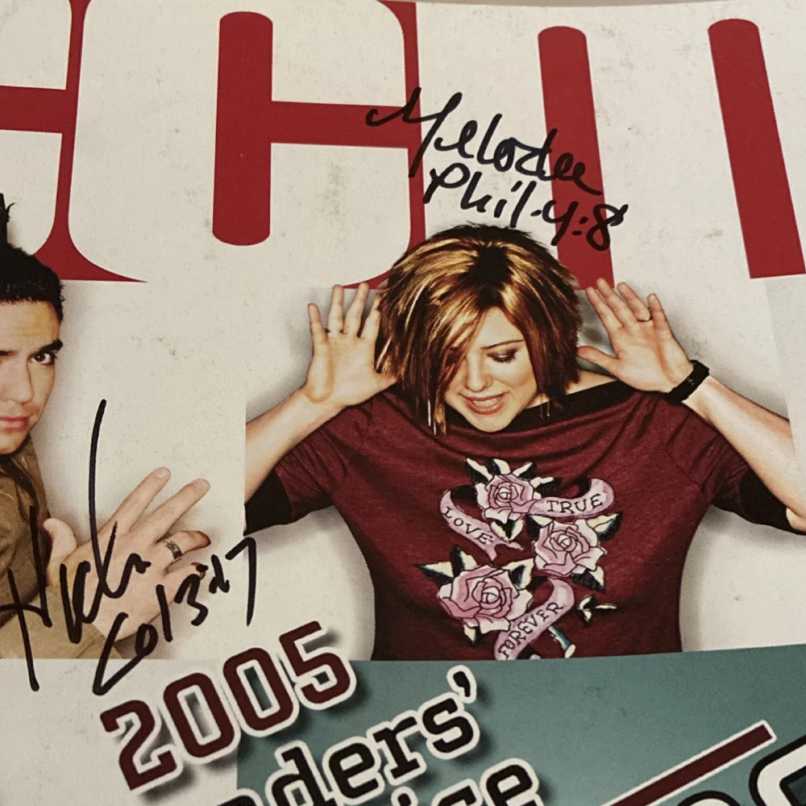 CCM Magazine 2005 Readers' Choice Awards Original Autographed Photo Signed, изображение 4