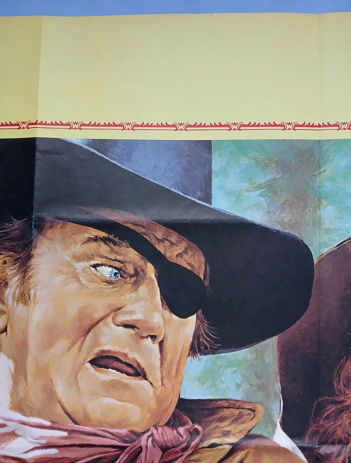 ROOSTER COGBURN (1975) original UK quad poster - John Wayne, Katharine Hepburn, изображение 4