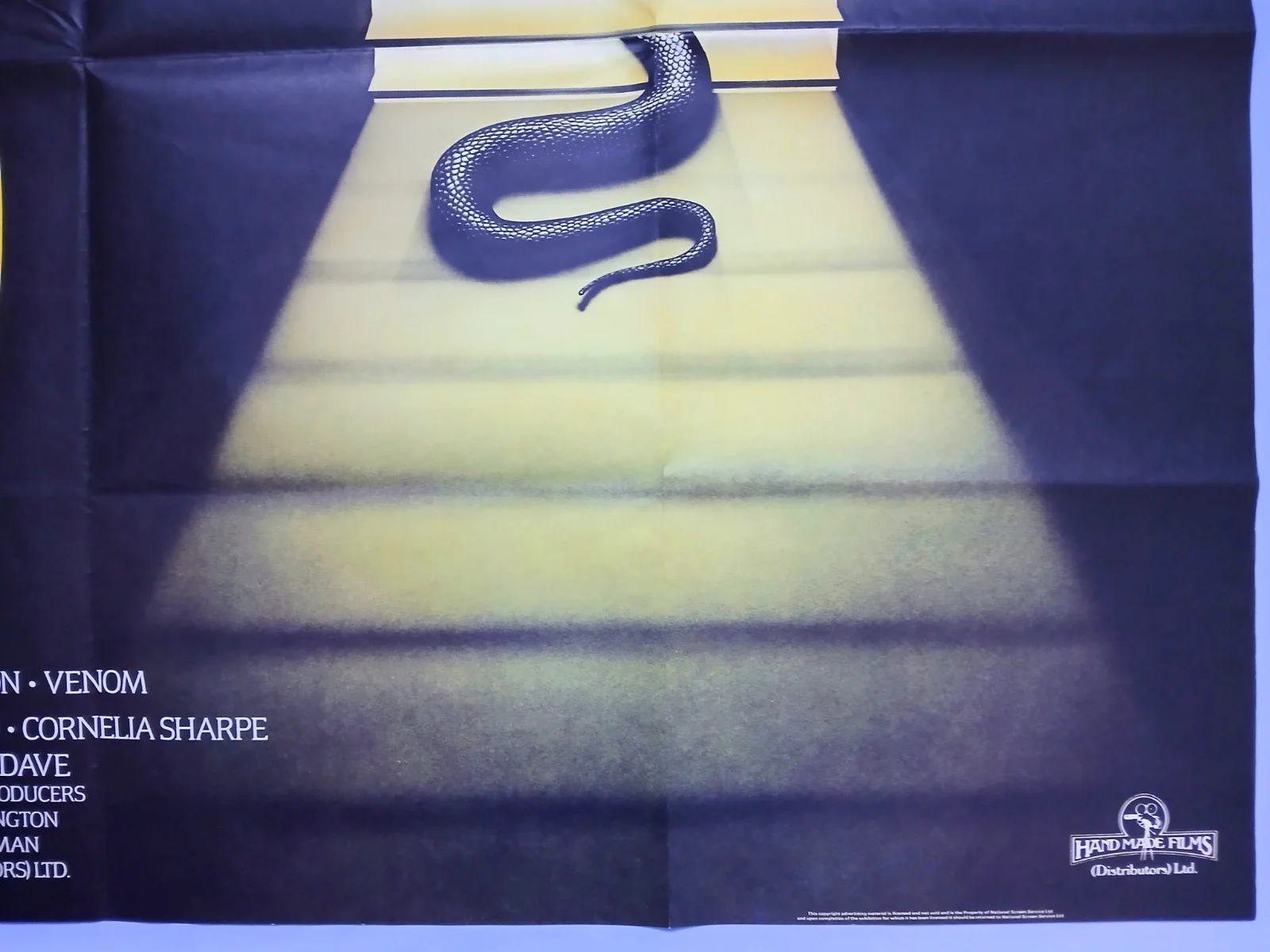 VENOM (1981) original UK quad poster - Klaus Kinski, Oliver Reed - Snake horror, изображение 5