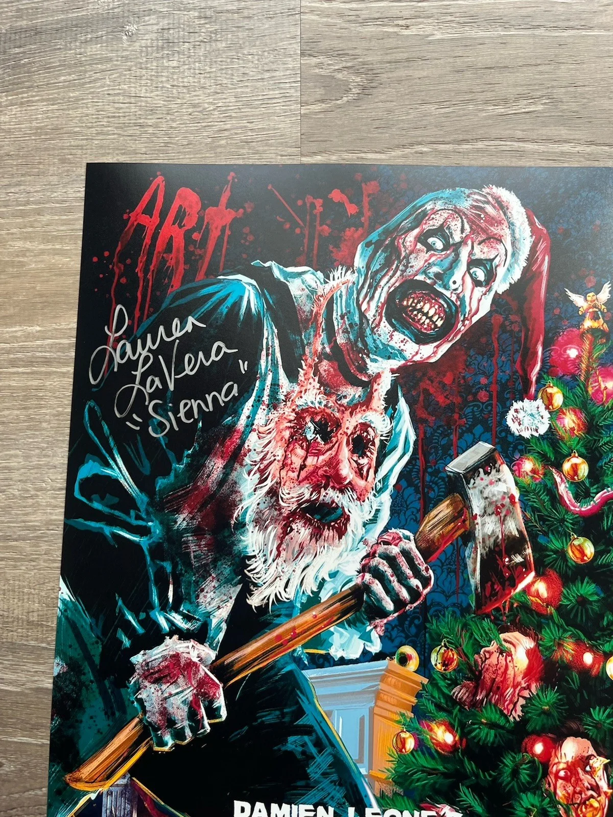 Lauren LaVera — Lauren LaVera Signed Terrifier 3 11x17 Photo JSA COA Sienna Art The Clown Horror, изображение 5