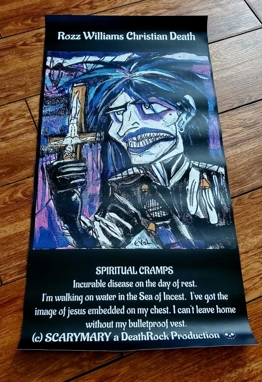 ROZZ WILLIAMS POSTER BY SCARYMARY SIGNED AUTOGRAPHED, image 2