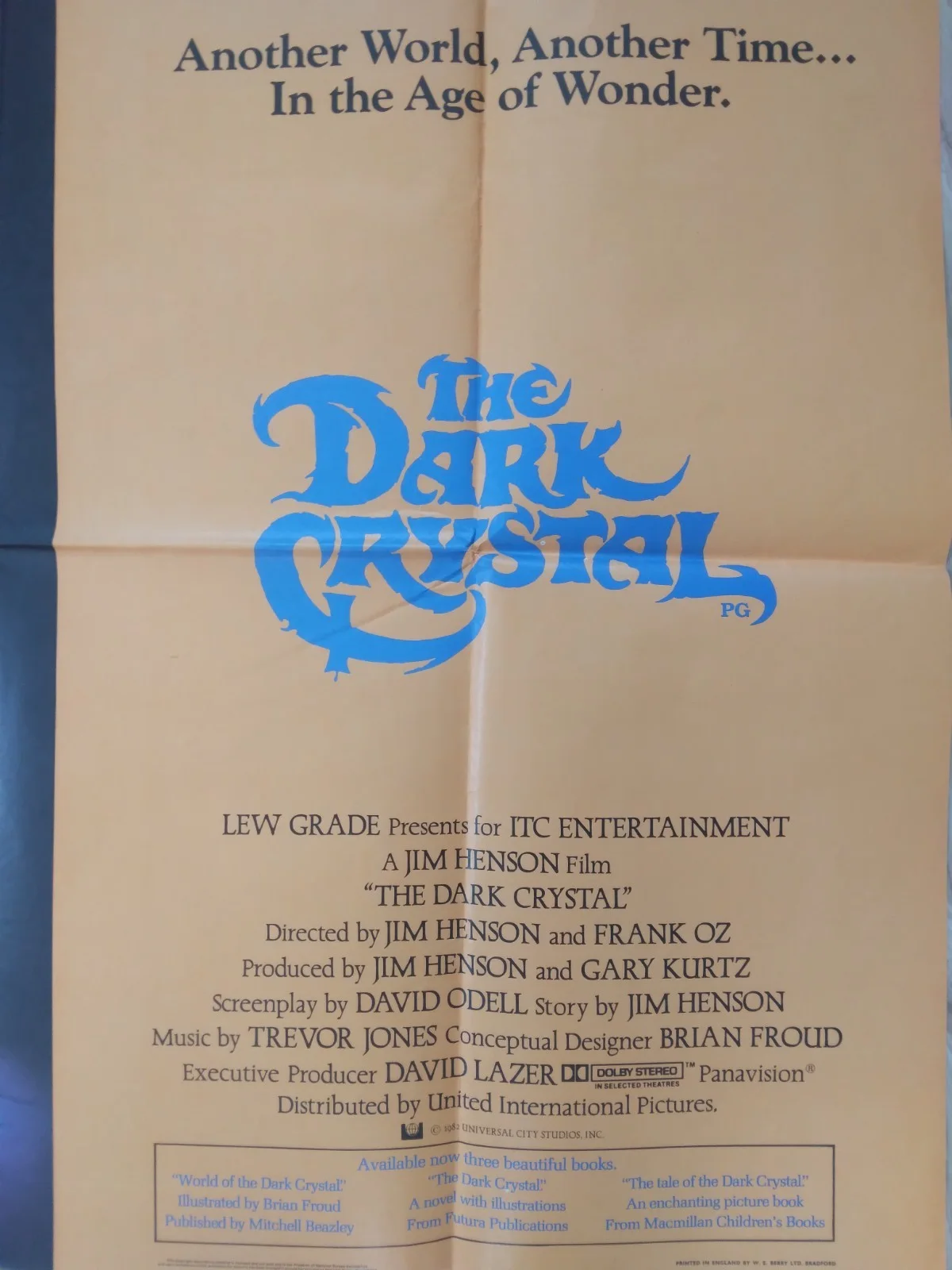 The Dark Crystal original movie 1982 poster UK quad, изображение 2