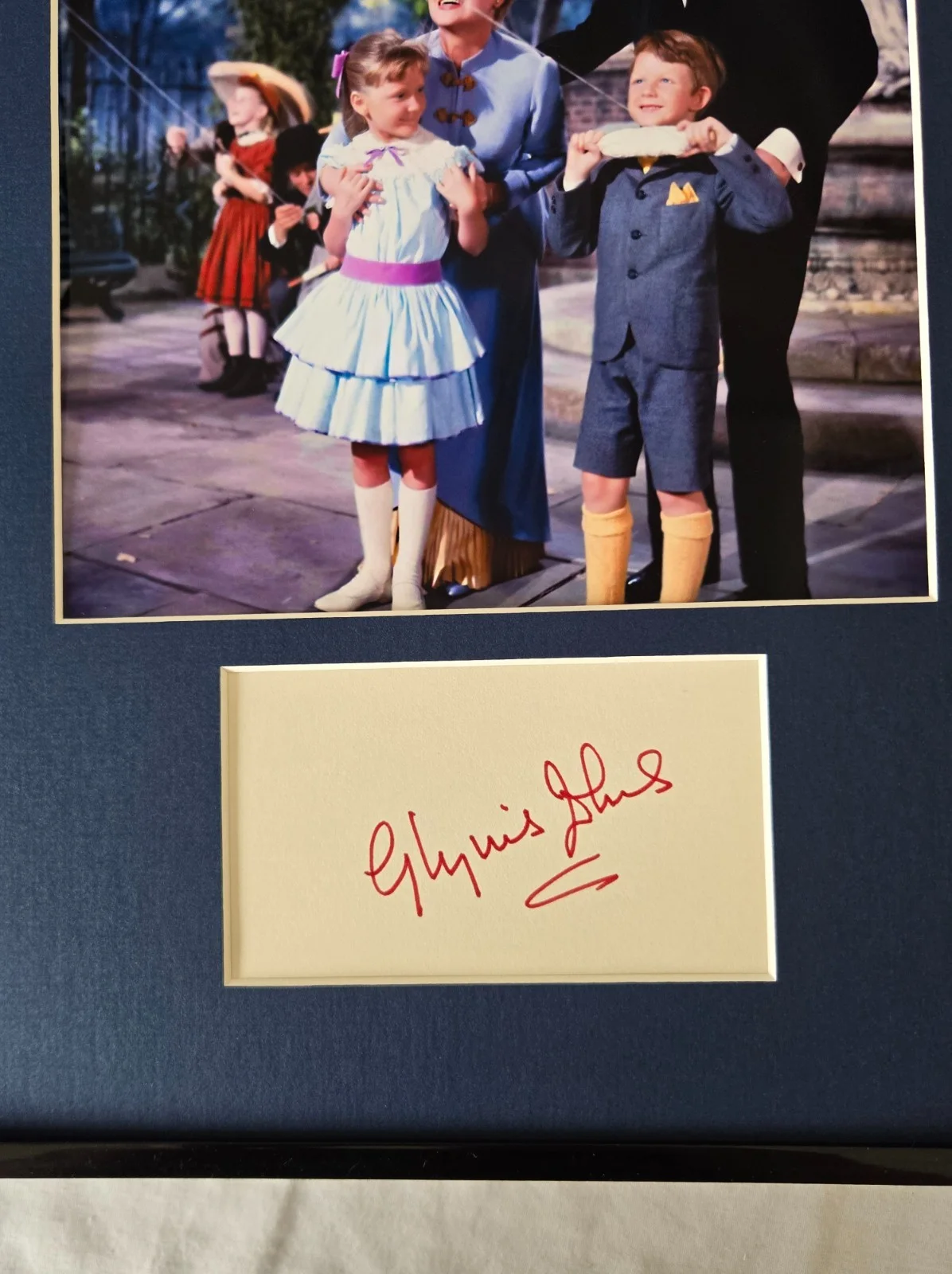 Glynis Johns Signed Mary Poppins Photo Display 11x14 Framed, изображение 2