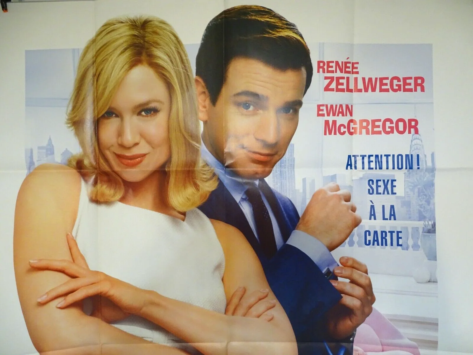 Original French film poster Bye Bye Love Ewan McGregor Renee Zellweger 2003 art, изображение 2