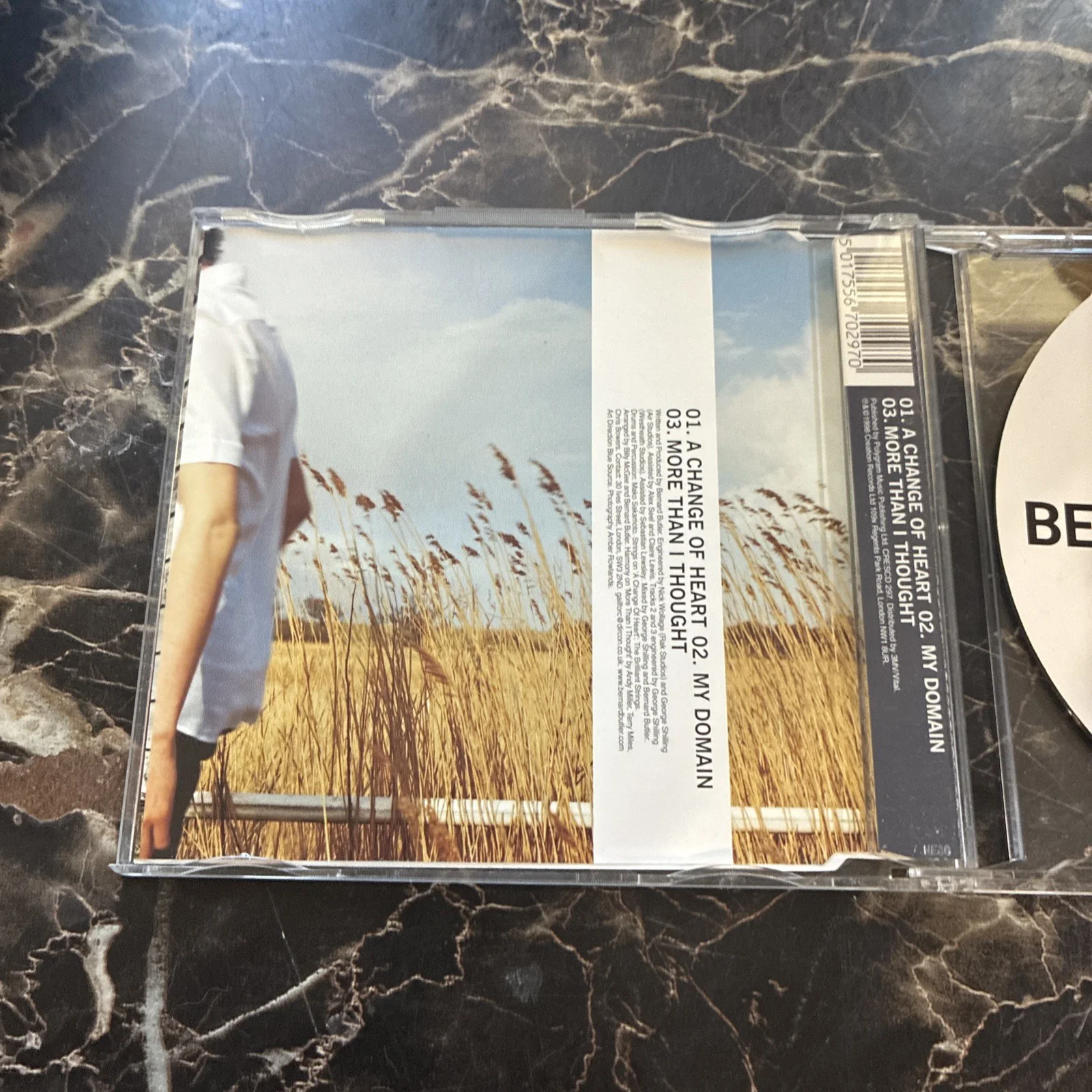 BERNARD BUTLER Change of heart cd single, image 3