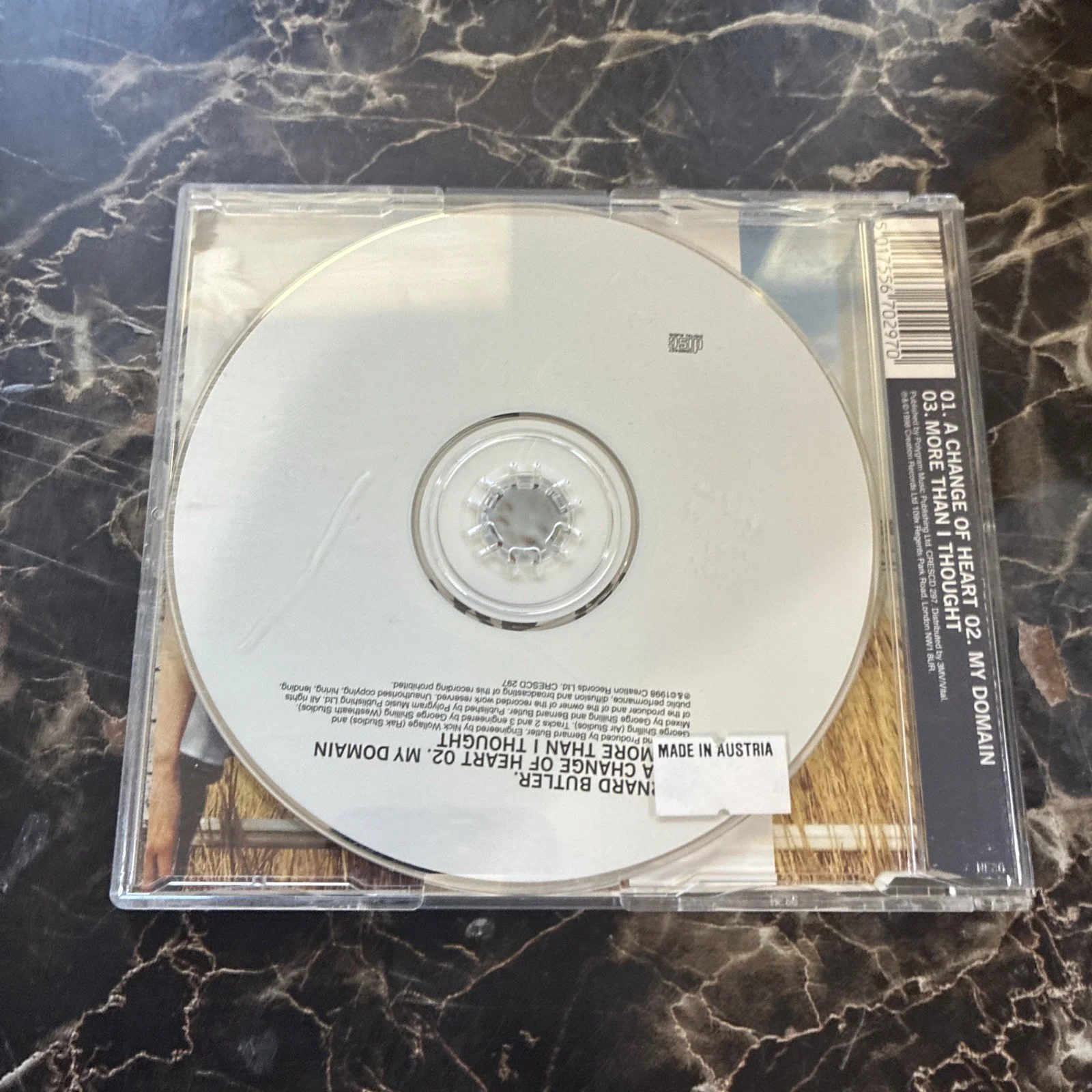 BERNARD BUTLER Change of heart cd single, image 4