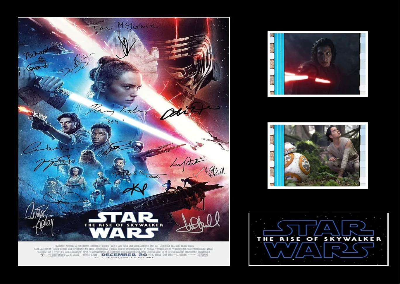 Star Wars The Rise of Skywalker Film Cell Signed Stunning Display With COA, изображение 3