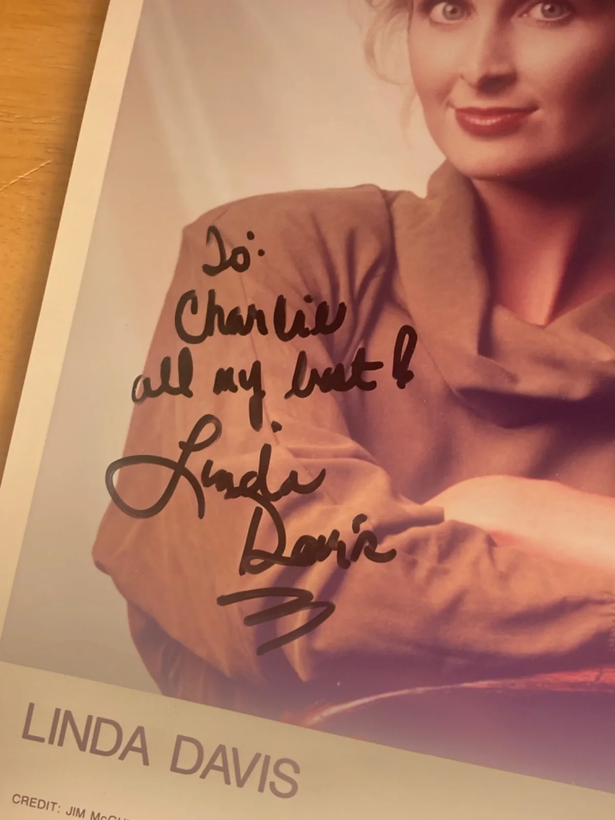 Hand SIGNED Linda Davis 8x10 Agency Photo - Country Music - Nashville Capitol, изображение 3